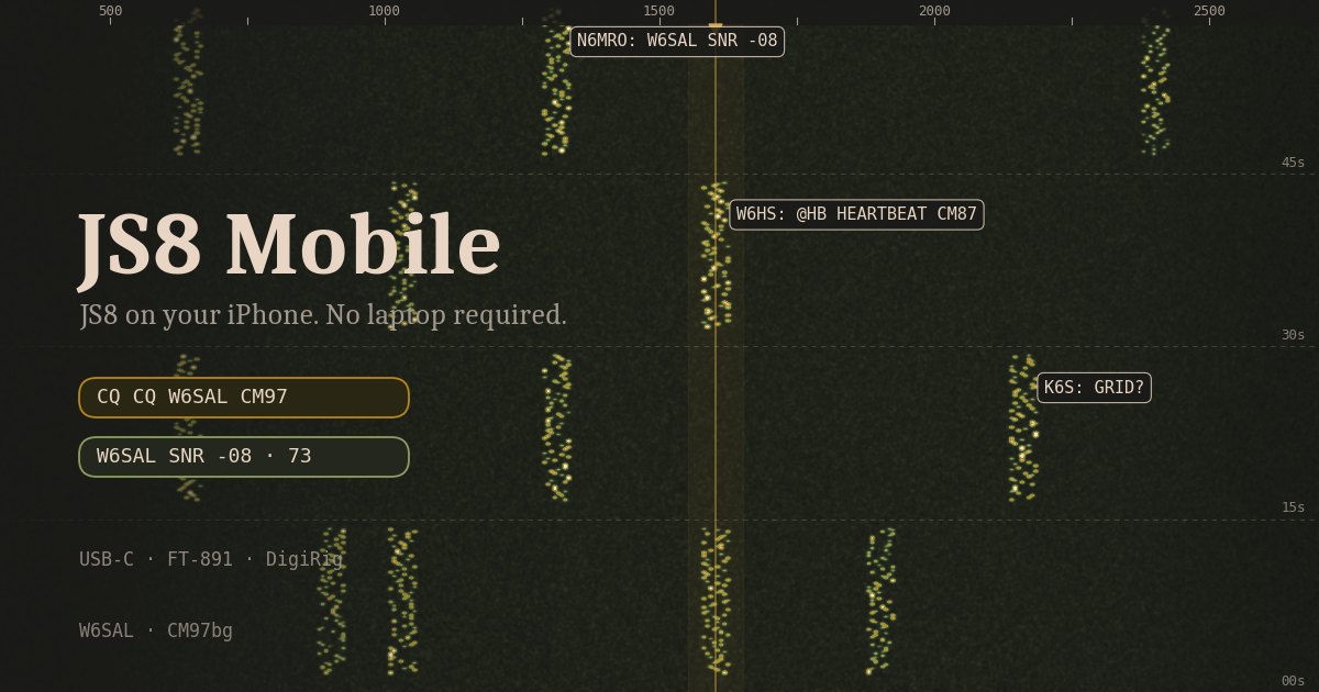JS8 Mobile: JS8 on Your iPhone, No Laptop Required